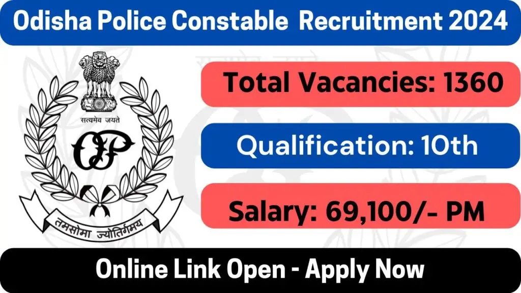 Odisha Police Constable Recruitment 2024