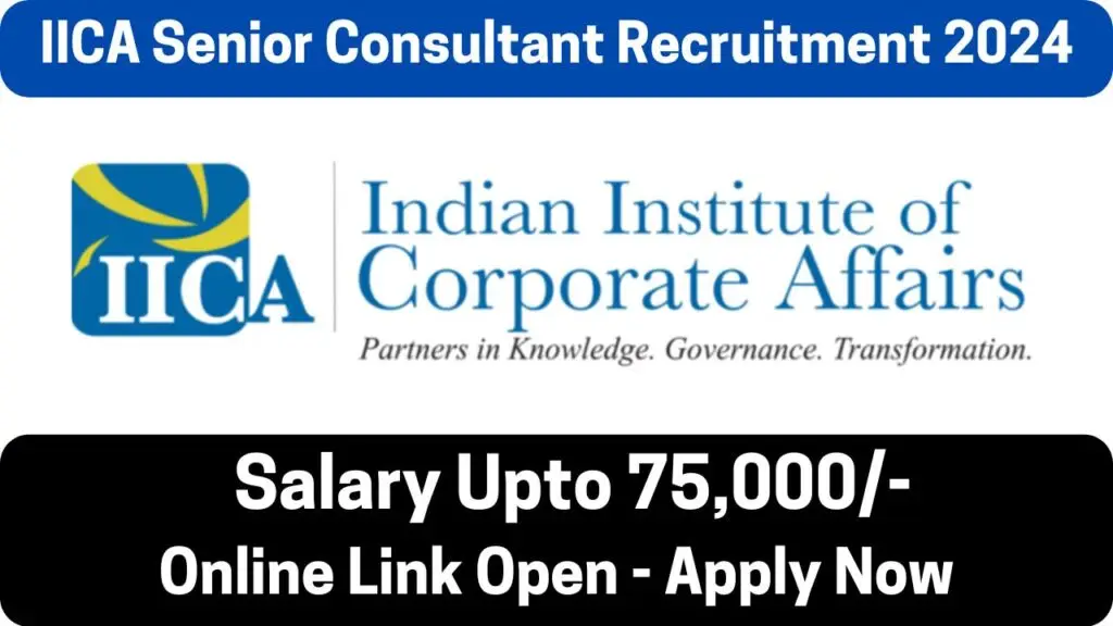 IICA Senior Consultant Recruitment 2024